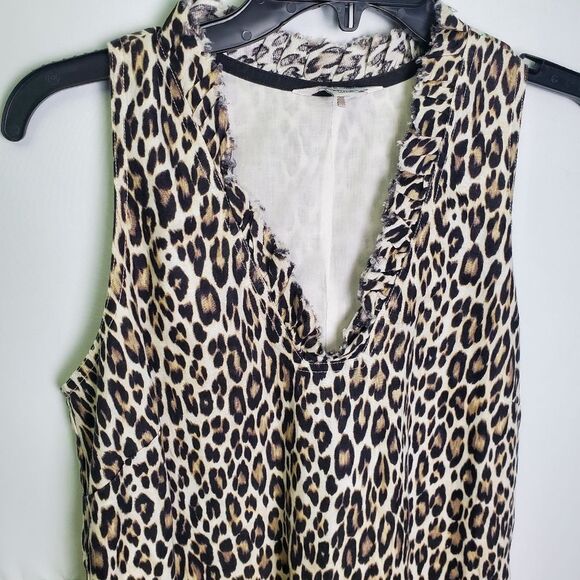 Tommy Bahama Leopard Print Sleeveless Linen Dress XS - Picture 4 of 8